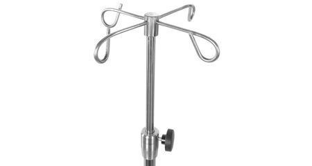 Stojak do kroplówek JSK 1 podstawa chromowana (stelaż ze stali nierdzewnej)