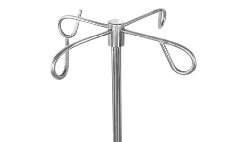 Stojak do kroplówek JSK 1 podstawa chromowana (stelaż ze stali nierdzewnej)