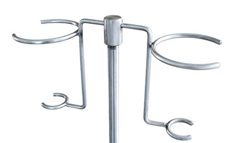 Stojak do kroplówek JSK 1 podstawa chromowana (stelaż ze stali nierdzewnej)