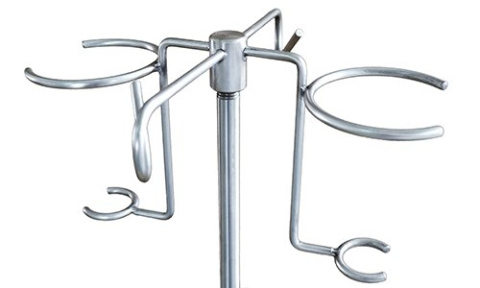 Stojak do kroplówek JSK 1 podstawa chromowana (stelaż ze stali nierdzewnej)