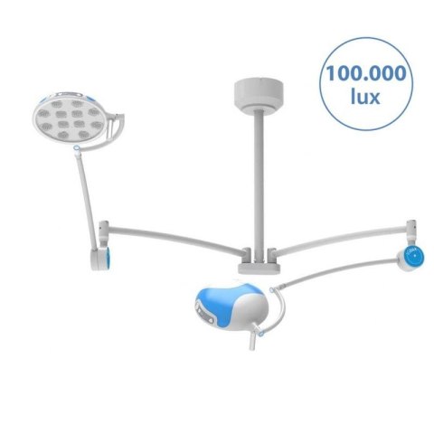 Lampa bezcieniowa zabiegowo-operacyjna Ordisi LED IGLUX IG-100DC dwuczaszowa sufitowa