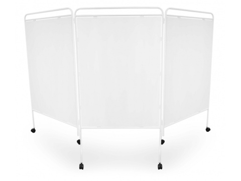 Parawan medyczny potrójny z płytą PCV