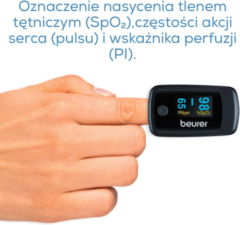 Pulsoksymetr Beurer napalcowy PO 45 z kolorowym wyświetlaczem citomedical.pl 2