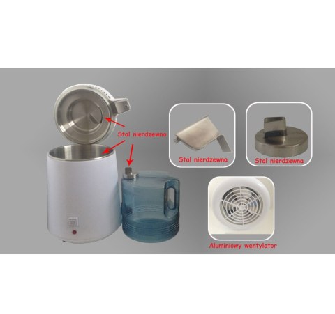 Destylarka wody Steel 4 L