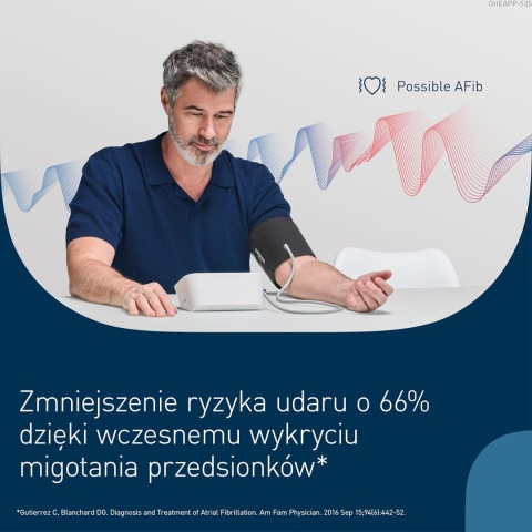 Ciśnieniomierz OMRON X7 Smart AFib | Profesjonalne monitorowanie ciśnienia z wykrywaniem migotania przedsionków