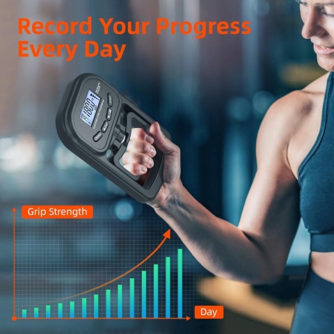 Elektroniczny Dynamometr do Pomiaru Siły Ręki - Zakres 180 kg, USB