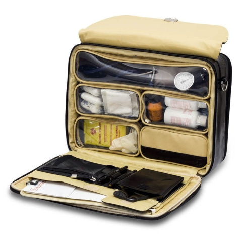 Torba lekarska skórzana Doctor's Elite Bags czarna