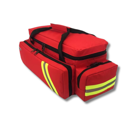 Torba ratownicza Emergency z miejscem na butlę tlenową czerwona