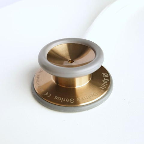 STETOSKOP INTERNISTYCZNY SPIRIT CK-S601PF/C​ ​ZŁOTA EDYCJA ​PURE WHITE