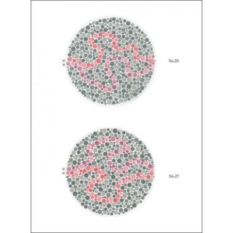 Tablice typu Ishihary - 24 tablic (test typu Ishihary, tablica pseudoizochromatyczna) - książka