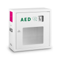 Szafka klasyczna na AED metalowa biała