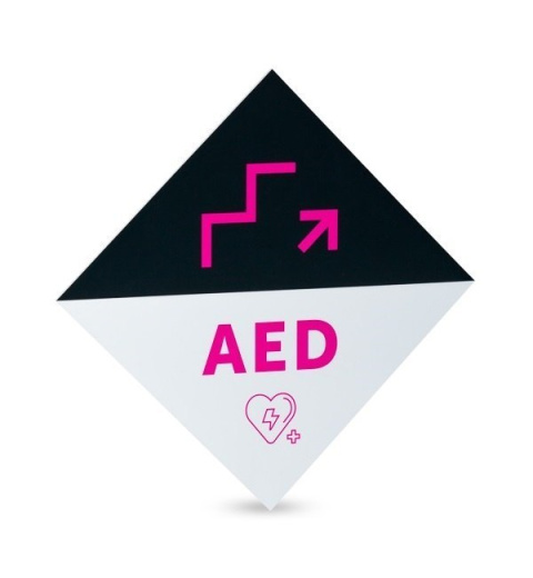 Tablica - po schodach w górę – wersja „w prawo”