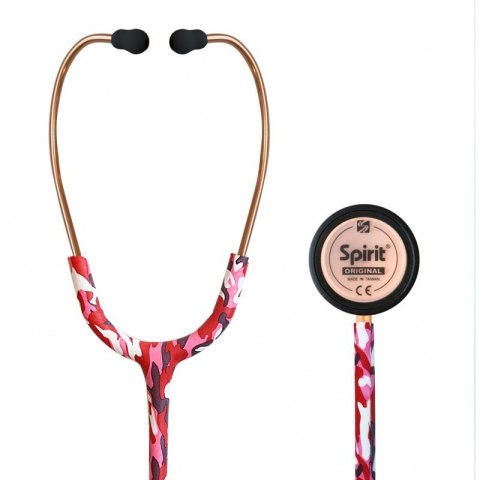 Stetoskop internistyczny SPIRIT Rose Gold Satin Camouflage CK-S601PF