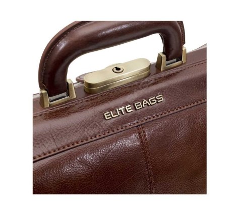 Torba lekarska skórzana CLASSY'S brązowa